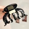 Verano Nuevo Simple Calabaza Clip Grande de Tiburón Horquilla para el Cabello para la Parte Posterior de la Cabeza de Mujer Horquilla Elegante Clip Multi-Agarre