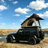 Tienda de campaña de techo triangular con soporte diagonal ultradelgada, no requiere montaje, impermeable y cálida, tienda de campaña de techo todoterreno para SUV en stock