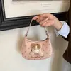 Bolsa Casual Fofa Nova para o Dia a Dia 2026 Moda Feminina Superfície Macia Estilo Coreano Design de Nicho Bolsa de Ombro Único Transversal Dumpling