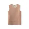 Chaleco Cálido Infantil de Lana y Seda, Estilo Otoño e Invierno, Ropa Interior para Niños, Protección Térmica para la Barriga de Niñas Pequeñas, Chaleco con Parche de Felpa
