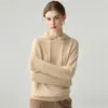Suéter de Cachemir con Capucha para Bebé Estilo Sencillo para Mujer Suéter de Punto Jersey con Cordón con Capucha Sudadera de Punto Grueso Informal Capa Base