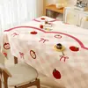 Toalha de Mesa Estilo Creme, Sem Lavagem, À Prova de Óleo, Impermeável, Jogo Americano de Mesa de Alta Qualidade, Nova Toalha de Mesa para Mesa de Centro, Toalha de Mesa para Mesa de Jantar