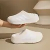 Pantuflas de algodón impermeables para mujer, modelo nuevo para parejas, aptas para uso en exteriores y en casa, con forro polar añadido para mayor calidez, antideslizantes, de suela gruesa, pantuflas de meter para hombre, otoño e invierno
