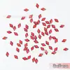 Fondo plano Super Flash Rojo de Año Nuevo Forma Especial Diamante para Uñas Vidrio Rhinestone Mixto Mini Corazón Broca para Uñas al por Mayor