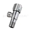 Válvula angular de cobre puro, lote de cobre, gran caudal, venta al por mayor, todo de cobre, inodoro caliente y frío, válvula triangular de latón, válvula angular de una entrada y dos salidas