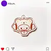 Chaveiro Pingente de Acrílico Camadas Dupla Face Elfo da Farinha Desenho Animado Anime Jogo Periférico Mochila de Acrílico