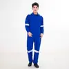 Overol de Trabajo Resistente para Tripulación de Envío, Overol de Trabajo Poliéster-Algodón con Tiras Reflectantes