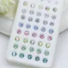 Dongzhou 6mm Rosa Milenar Lapidação Octogonal Imitação de Diamante Zircônia Brilhante Colorida Vidro Lapidação Rosa Acessórios Populares para DIY Nail Art