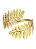 Pulseira de Braço Popular Folhas Joia de Noiva Romana Pulseira de Metal Ajuste Aberto Joia Popular Exagerada