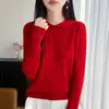 Suéter de Punto Trenzado con Cuello Polo para Mujer, Tejido Aran Retro, Delgado, Manga Larga, Capa Base Otoño Invierno