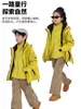 Nueva chaqueta infantil a juego padre-hijo, tres en uno desmontable, impermeable y cortavientos para exteriores, chaqueta de pareja