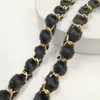 Suministro Directo de Fábrica de Cadenas Metálicas Tejidas de Mezclilla Negra y Blanca, Accesorios para Ropa, Cadenas Doradas, Accesorios para Manualidades al por Mayor
