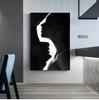 Fondo Negro Único Patrón Doble de Pareja Pintura en Aerosol de Alta Definición Decoración de Hotel y Hogar Pintura de Oficina Pintura para Colgar