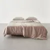 Funda de edredón de una pieza de color sólido con sensación fresca de verano de Tencel Lenzing, Funda de edredón simple de Lyocell Tencel con sensación fresca y sedosa