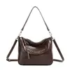 Bolso de Hombro Cruzado Retro Transfronterizo Estilo Motociclista Primavera 2026 para Mujer, Bolso Suave para Hombro, Bolso Cruzado para Viajero