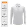 Camisa polo de manga larga con cuello para otoño para hombre, ropa de trabajo hecha a medida, alta elasticidad y resistente al desgaste, ropa de empresa directamente de fábrica