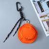 Bolso para Auriculares con Mini Sombrero de Smiley de Moda Llavero Colgante Monedero Portátil Multiusos Colgadores para Llaves de Coche