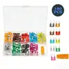 Venta al por mayor transfronteriza Caja de 180 piezas Juego de fusibles para coche pequeño de zinc 2A-35A Juego de fusibles de cuchilla para automóvil