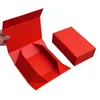 Caja de Regalo Plegable de una Pieza Spot Cubierta Flip Magnética Caja de Empaque de Regalo Plegable Grande Plana Caja Plegable Personalización