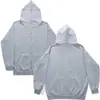 Sudadera de Color Sólido Transfronteriza Suministro Sudadera con Cremallera para Hombre y Mujer Cárdigan Liso Sudadera con Cremallera Stock Disponible