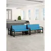 Banco tapizado silla de espera para clínica sofá para cancha de baloncesto silla para gimnasio silla de descanso para barbería silla de espera para hospital para infusión