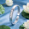 Nuevo Pulsera Estilo Chino Sutra del Corazón Loto Lo Abre Todo Seguro y Suave Pulsera Abrible Estilo Chino Significado Zen Adornos Venta al por Mayor