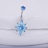 Estilo Coreano Venta Caliente Nuevo Estilo Simple Flor de Circonia Estilo Acero de Titanio Fresco Anillo para Ombligo de Mujer Piercing de Moda Personalizado Adornos Umbilicales