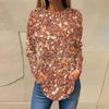 2023 Europeo y Americano Amazon otoño e invierno Nuevo suéter de camisa de manga larga estampada ropa de mujer AliExpress casual cuello redondo manga larga