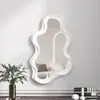 Espejo de Escritorio Irregular con Forma de Nube, Espejo de Maquillaje Irregular Simple para Baño Montado en la Pared, Espejo Decorativo Francés al por Mayor