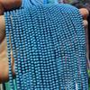 Mimi Beads 2-4mm color azul turquesa brillante redondos finos Mini Cuentas