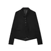ZA comercio exterior transfronterizo europeo y americano ropa de mujer, AliExpress superventas conjunto de traje de corte recto con decoración de botones, conjunto de pantalón y blazer de moda