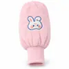 Guantes de dos en uno cálidos y anti-sucios con mangas largas de conejo para otoño e invierno, manguitos para adultos, guantes súper lindos para estudiantes, niños, mujeres