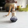 Pingente de Perfume para Carro Cor Diamante Frasco de Perfume para Carro Frasco Vazio Perfume para Pendurar no Carro Frasco de Madeira e Vidro Aromaterapia