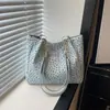 Bolso tote bandolera para el día a día, fresco y moderno, estilo casual y sencillo para mujer, estampado 2026, gran capacidad para compras