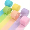En stock transfronterizo 6 4.5cm * 25m rollo de papel crepé de color material para flores de papel hechas a mano para niños decoración de fondo