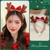 2025 Tiara de Natal com Chifres de Rena Adereços de Festa para Fotos Alce Bola de Cabelo Sino Presilha de Cabelo de Natal Tiara