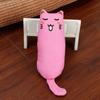 Brinquedo para gato linho catnip expressão fofa brinquedo de polegar moagem de garras resistente à mordida almofada para gato em estoque atacado