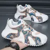 Zapatos Europeos para Hombre, Tenis con Estampado Novedoso de Primavera, Zapatos de Padre Gruesos para Aumentar la Altura, Deportivos Casuales de Primavera y Verano