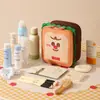 Bolsa de Maquillaje de Tostada de Dibujos Animados Impermeable Gran Capacidad Bolsa de Almacenamiento Portátil Bolsa de Hamburguesa Neceser Bolsa para Guardar Brochas de Maquillaje