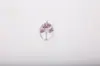 Colgante Árbol de la Vida de Cristal Natural Morado Pendientes de Árbol de la Vida Envueltos en Grava de Colores Accesorios DIY