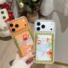 Arena Movediza Animales Navideños Adecuado para Funda de Teléfono Móvil Apple 17Promax Iphone16 Lujo 15 Anticaída 14 Elegante