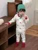 Ropa para Niños 2025 Nuevo Estilo Coreano Ropa para Niños Invierno Pijamas de Bebé Conjunto de Ropa para Casa para Niños