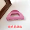 Presilha de Tubarão Triangular de Silicone Macio Mais Vendida, Simples e Versátil, Presilha de Garra Confortável, Presilha Estilo Francês, Resistente ao Desgaste e Durável, Estilo Geométrico