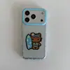 Estuche de Cuentas Gatito Kikty de Lunares para Apple 18 Pro Max, iPhone 17 con pulsera, lindo para 16, 15P para mujeres