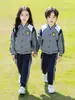 Uniforme escolar uniforme de escola primária primavera e outono conjunto de três peças roupa esportiva infantil uniforme de classe do primeiro ano roupa de verão roupa de jardim de infância