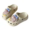 En Stock Liberación Rápida Eva Suela Gruesa Acolchado 5cm Aumentador de Altura Estilo Nuevo Zuecos para Mujeres, Verano Exterior Antideslizantes Punta Cerrada Dibujos Animados Sandalias