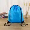Bolsillo de poliéster con puntos, tela Oxford, mochila de nailon para maratón con cordón, bolsa de almacenamiento, bolsa promocional, bolsa de tutorial, logo de bolsa