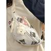 Bolsa de Pecho Casual de Tela de Nylon con Estampado de Oso 2024 Nueva Bolsa de Hombro Cruzada de Moda Bolsa de Cintura de Gran Capacidad para Viajes