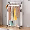 Tendedero de Piso a Piso para Interiores del Hogar de Grado Superior Barra para Colgar Ropa Balcón Especial Secado Edredón Barra Telescópica
