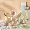 Serie de vajilla de cerámica con pintura salpicada para uso doméstico, alto valor estético, que incluye tazones para arroz, tazones para fideos, tazones para el desayuno, tazones para ensaladas, platos y platillos